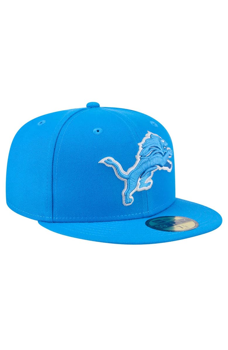 New Era Men's New Era Blue Detroit Lions Main 59FIFTY Fitted Hat, Alternate, color, Blue