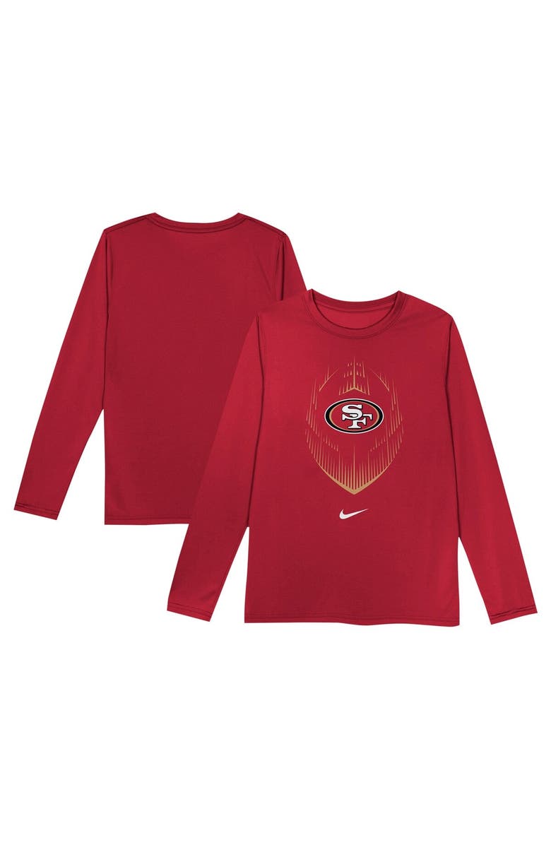 Nike Toddler Nike Scarlet San Francisco 49ers Legend Icon Long Sleeve T-Shirt, Main, color,