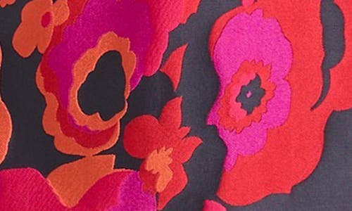 Amanda Uprichard Banco Sculptural Floral Jacquard Minidress In Multi