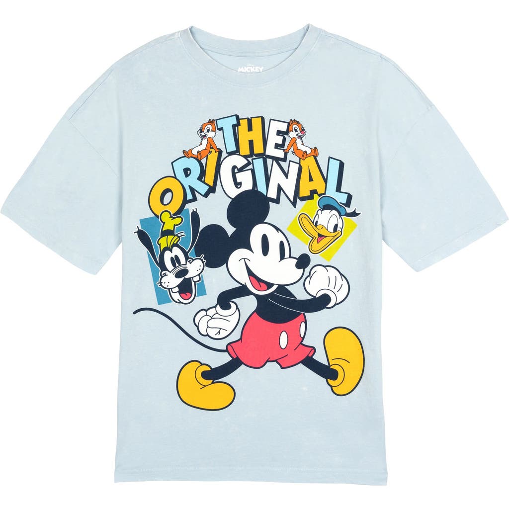 Disney Kids' Mickey Mouse & Friends Short Sleeve T-shirt In Mickey Skyway Wash