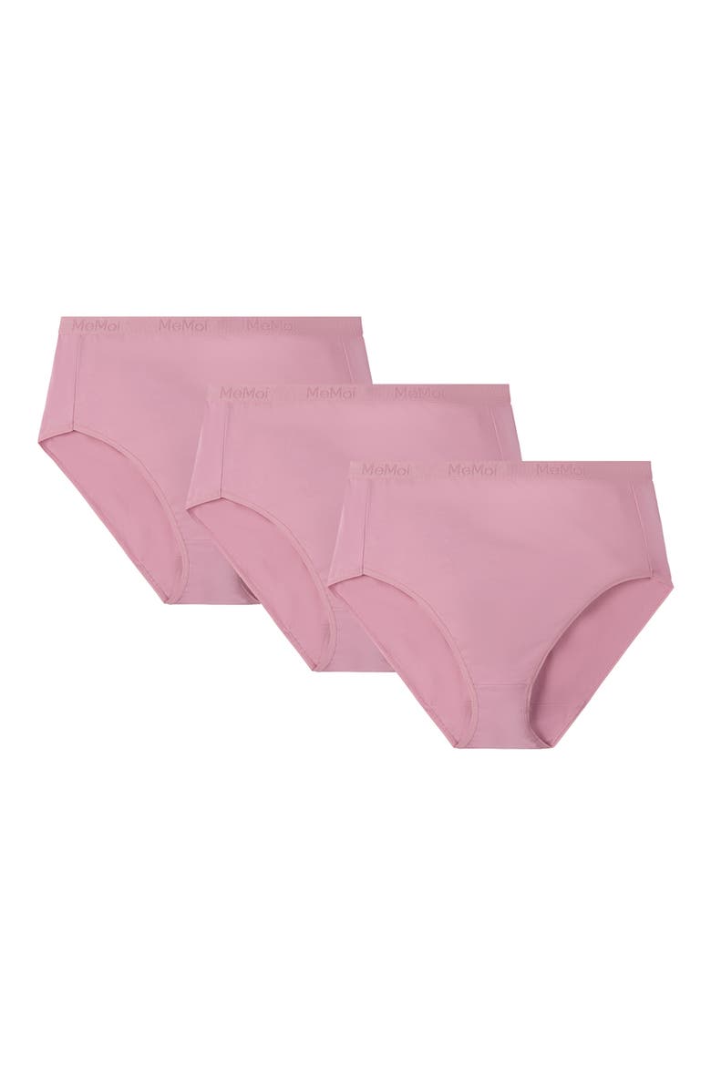 Stretch Cotton 3-Pack Briefs, Alternate, color, BLUSH