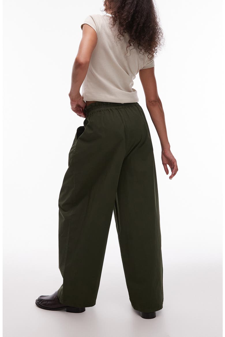 Pleated Balloon Jogger Pants, Alternate, color, MEDIUM GREEN