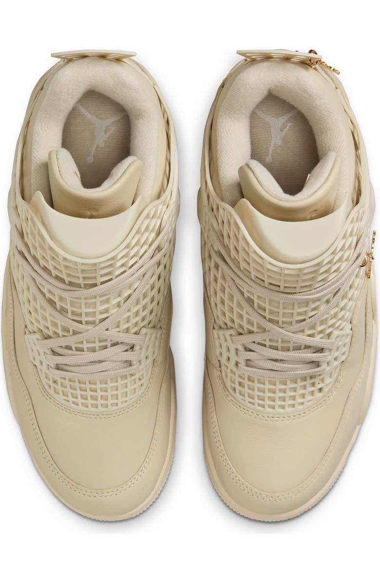 Jordan Air Jordan 4 Net Basketball Sneaker, Alternate, color, Rattan/ Rattan/ Metallic Gold