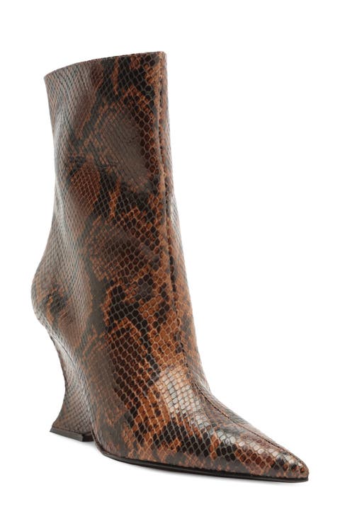 Siena Pointed Toe Wedge Bootie