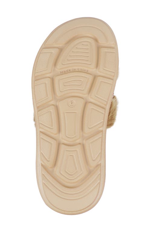 Zigi Finley Faux Fur Platform Sandal In Neutral