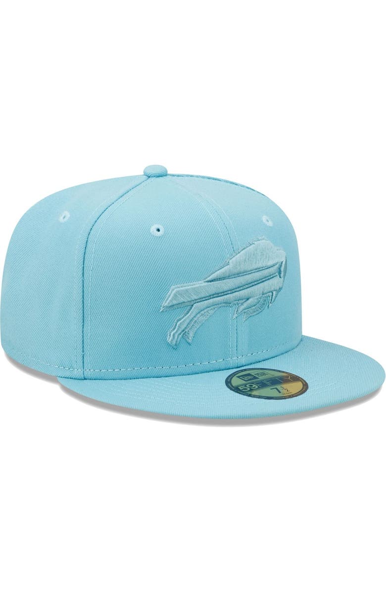 New Era Men's New Era Aqua Buffalo Bills Color Pack 59FIFTY Fitted Hat, Alternate, color, 