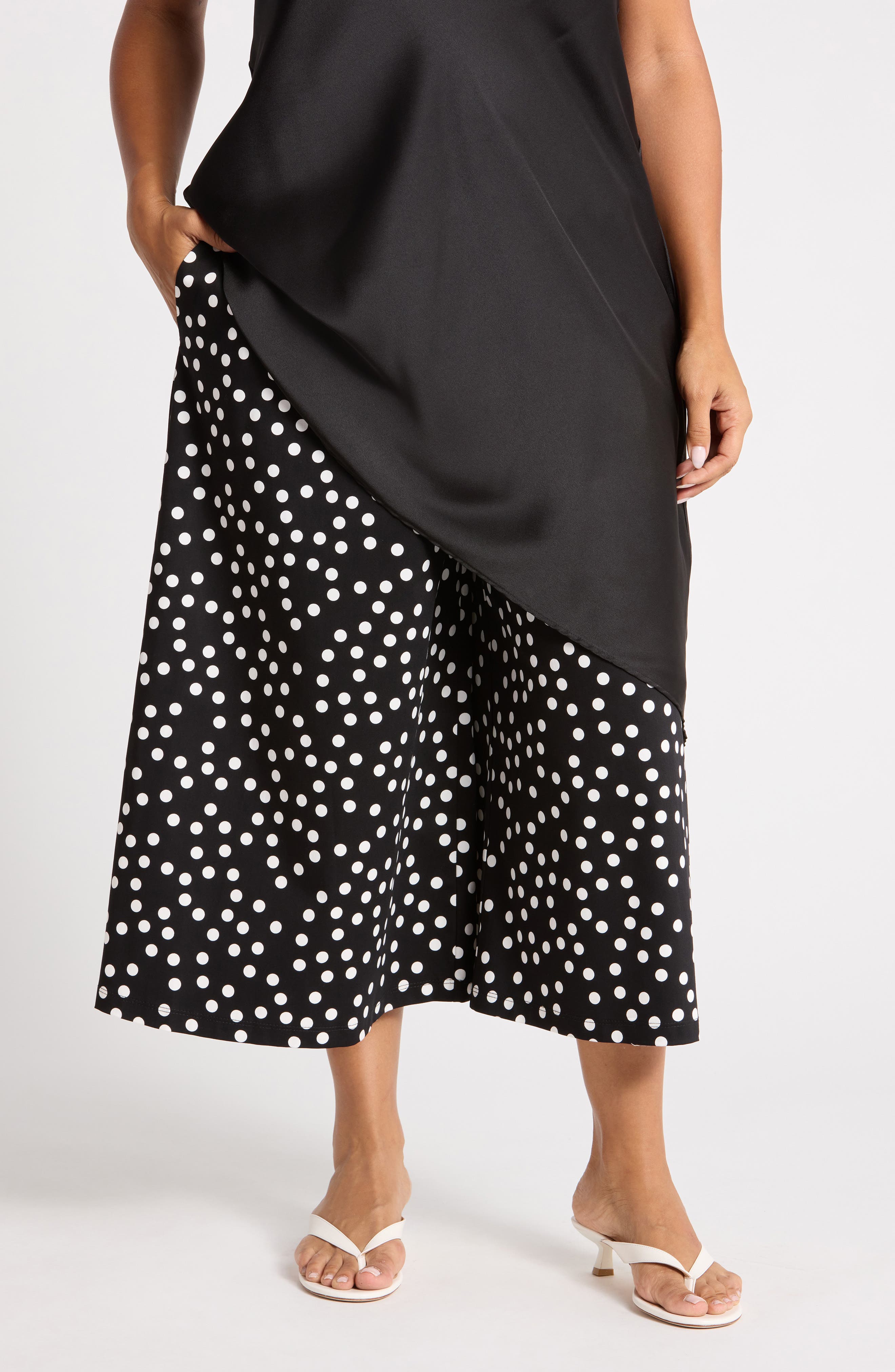 Wide Leg Capri Pants