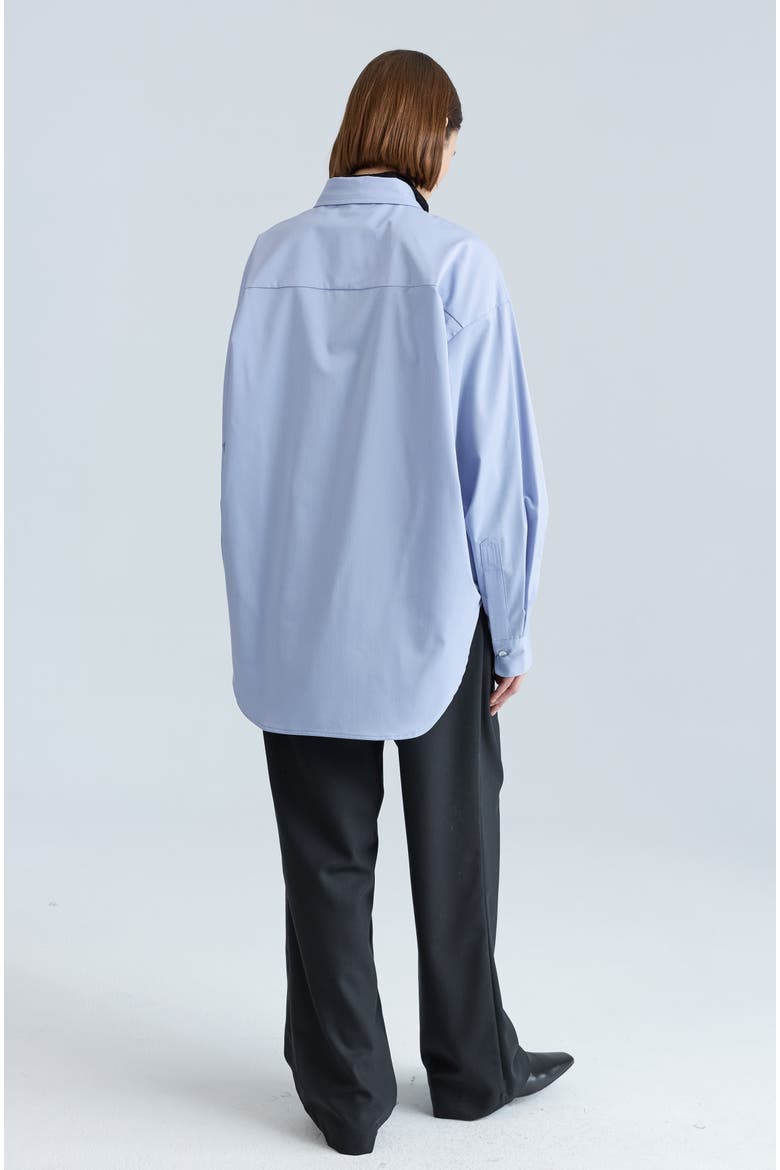 Oversized Shirt, Alternate, color, Periwinkle Blue