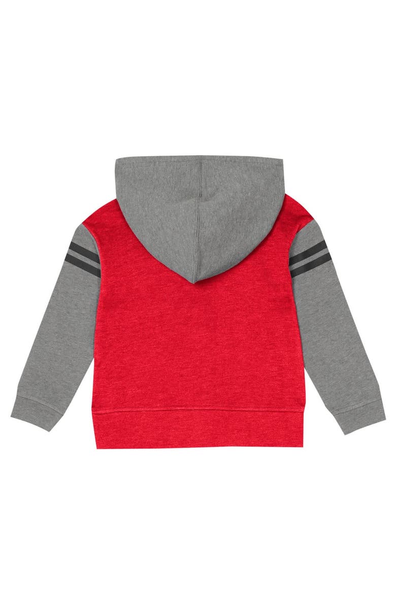 Outerstuff Girls Preschool Scarlet Ohio State Buckeyes Preschool Clubhouse Pullover Hoodie & Legging Set, Alternate, color, Scarlet