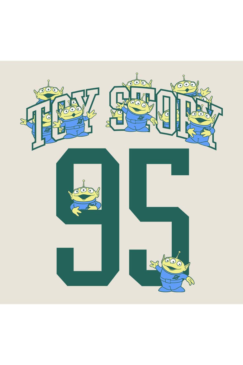 Junior's Varsity 95 Aliens Short Sleeve Oversized T-shirt, Alternate, color, Egret