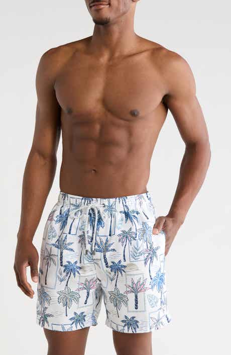 Palm Print Volley Swim Shorts