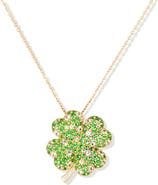 Campbell + Charlotte Juju Four Leaf Clover Charm Necklace