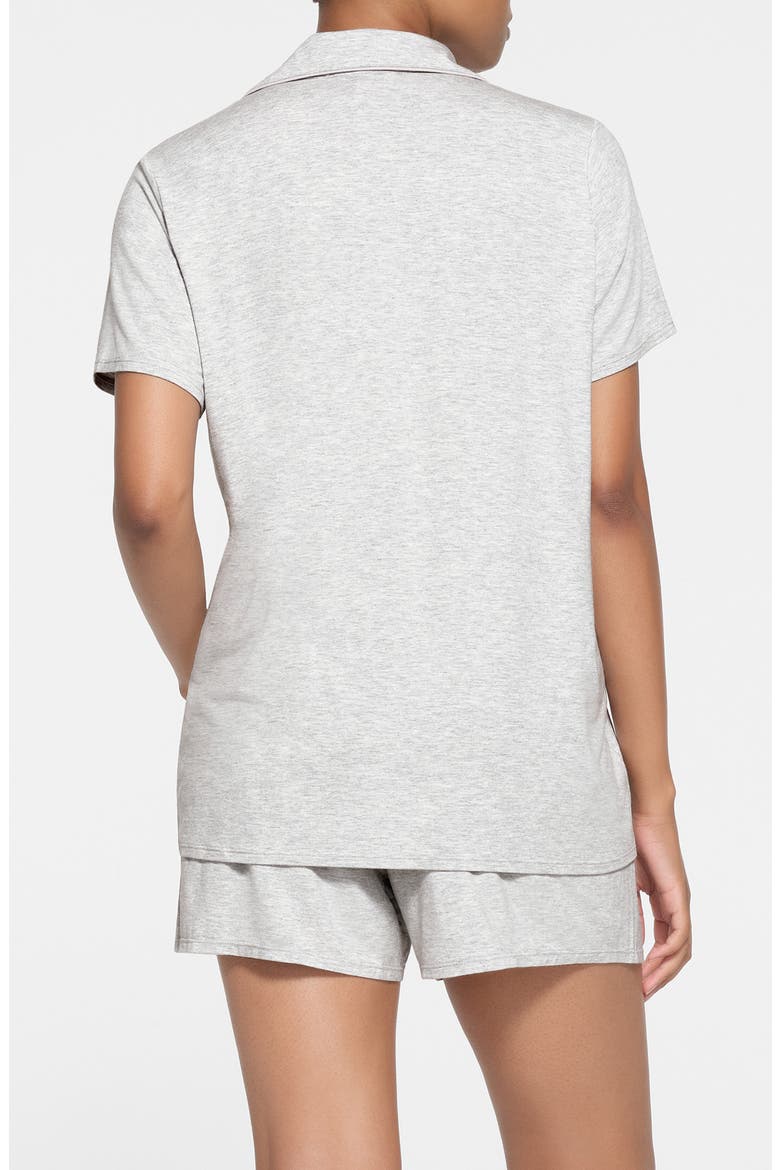 Sleep Short Pajamas, Alternate, color, LIGHT HEATHER GREY