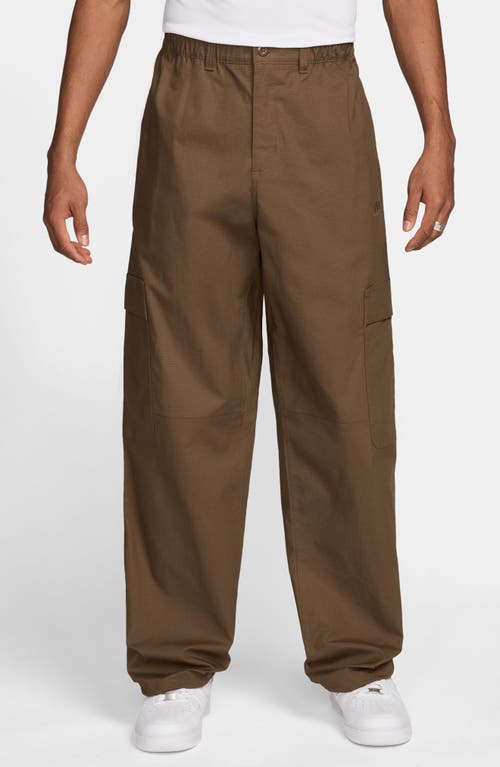 Nike Sportswear Club Stretch Cotton Ripstop Cargo Pants In Brown