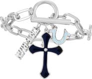 True Religion Assorted Charm Chain Bracelet