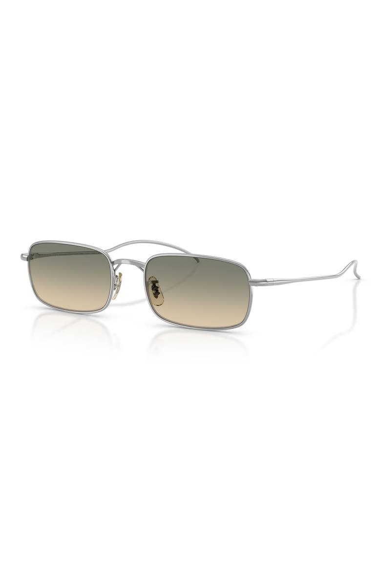 TK-14 53mm Rectangular Sunglasses, Alternate, color, SILVER / ENOKI GRADIENT