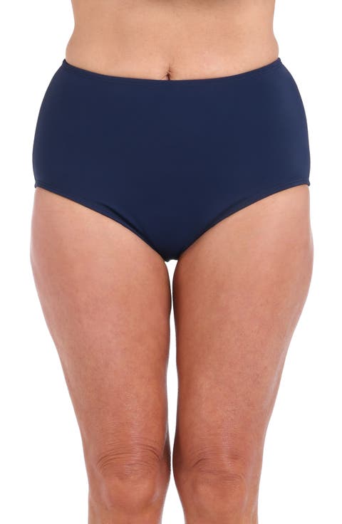 Full Coverage High Waist Swim Briefs