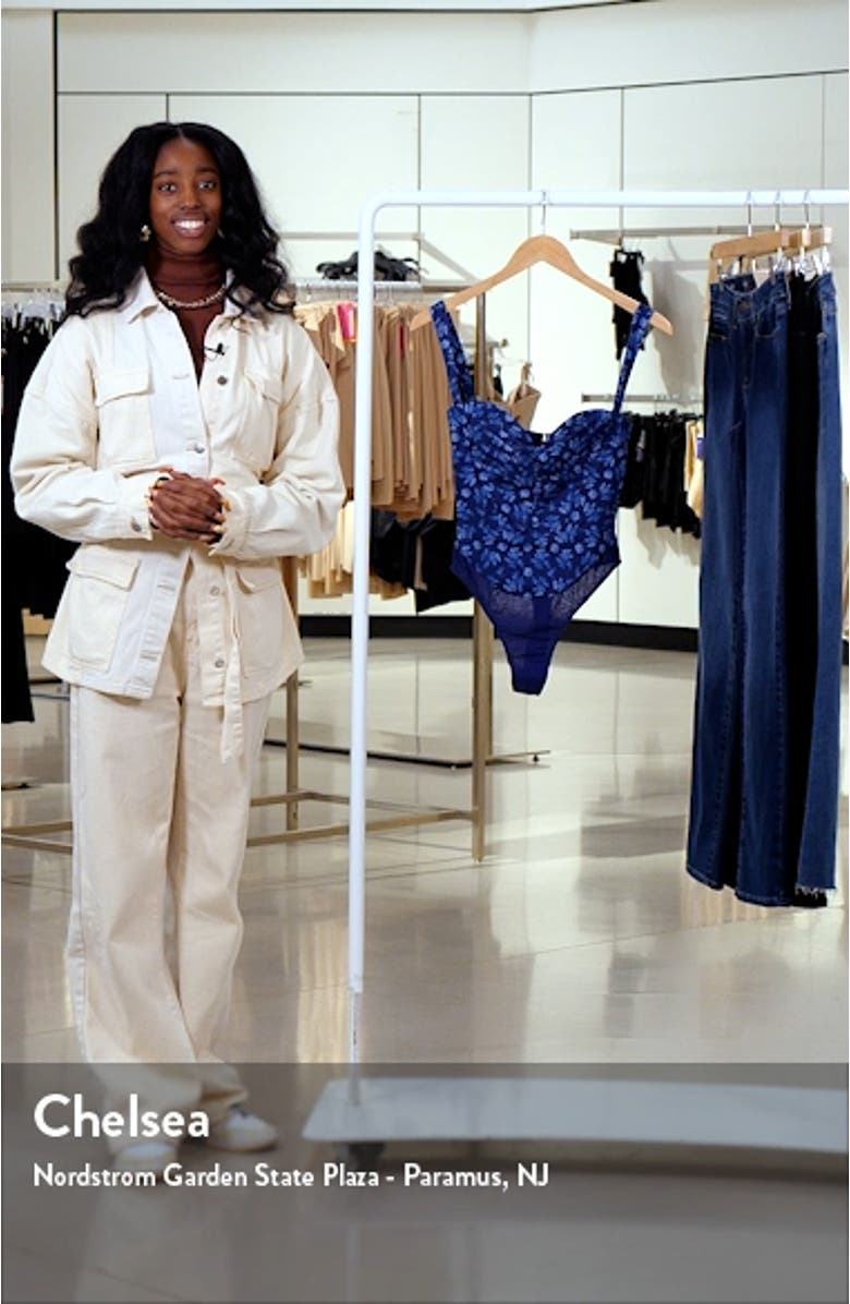 Savia Floral Corset Bodysuit, sales video thumbnail