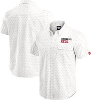 Darius Rucker Collection by Fanatics Men's Darius Rucker Collection by Fanatics  Cream Cincinnati Reds Printed Button-Down Top