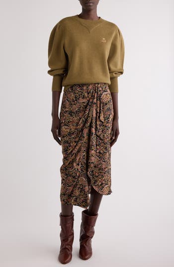 Isabel Marant Étoile Zaine Paine Midi Skirt | Nordstrom