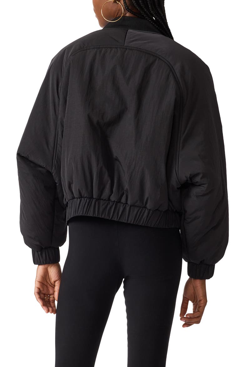 Adore Bomber Jacket, Alternate, color, BLACK