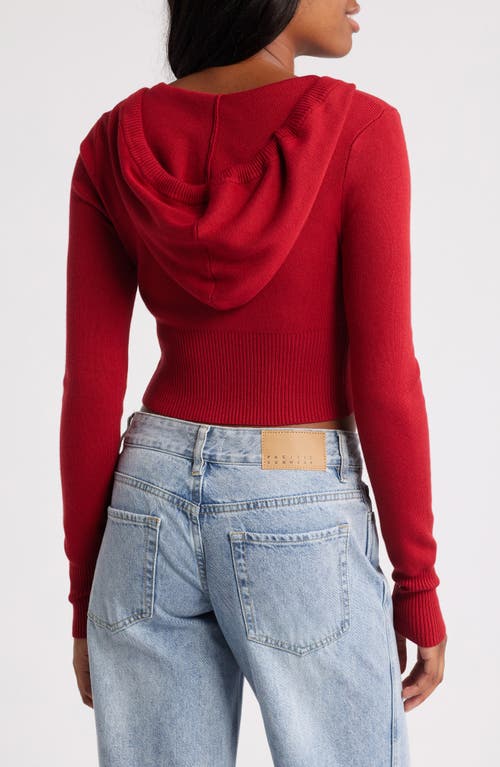 Pacsun Sammi Front Zip Rib Hoodie
