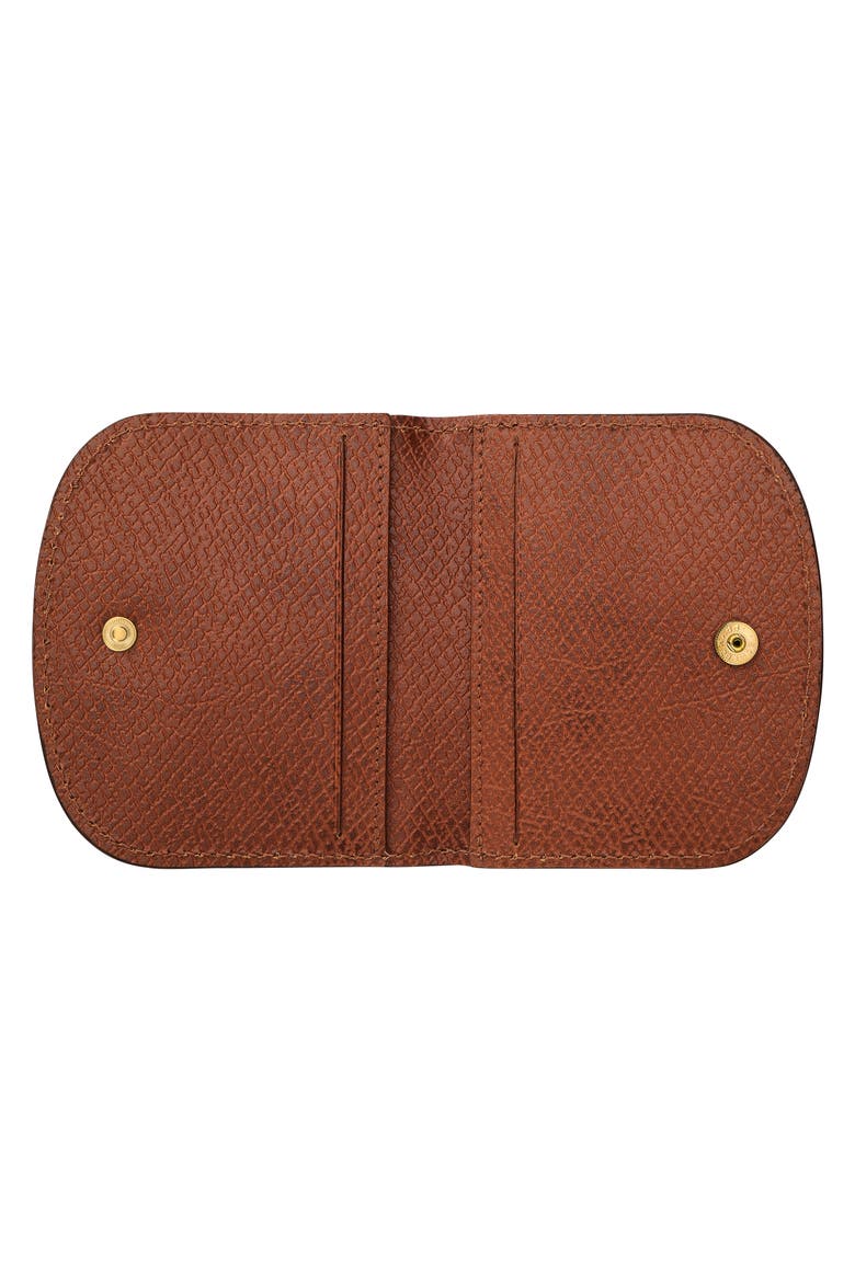 Epure Leather Card Case, Alternate, color, BROWN