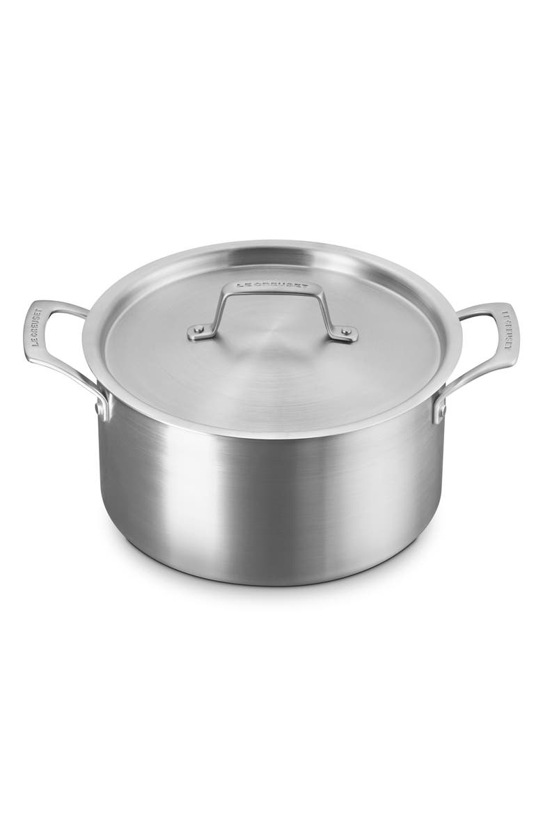 Le Creuset Essential 6.25-Quart Stainless Steel Deep Round Stockpot, Alternate, color, 