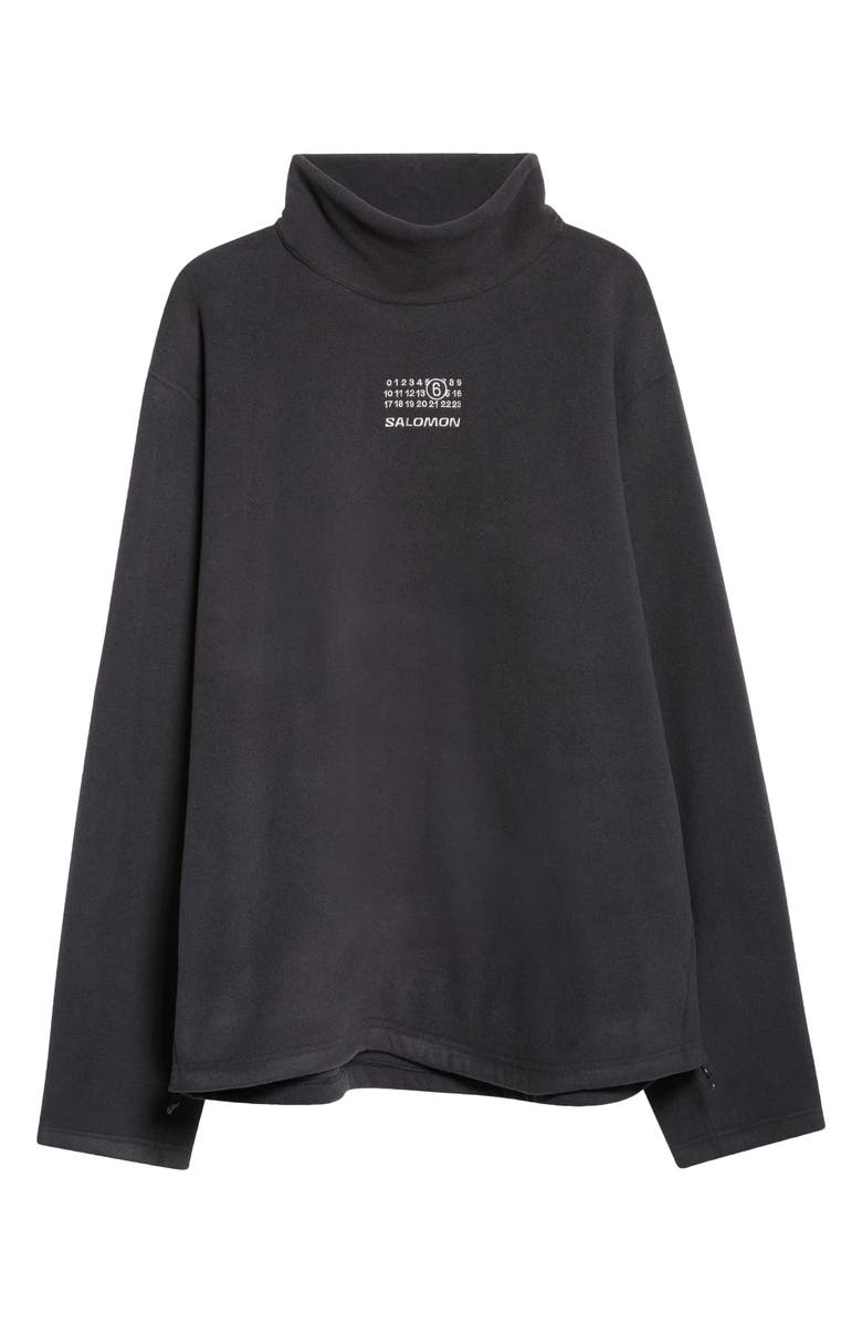 MM6 Maison Margiela x Salomon Logo Embroidered Sweatshirt, Alternate, color, Washed Black