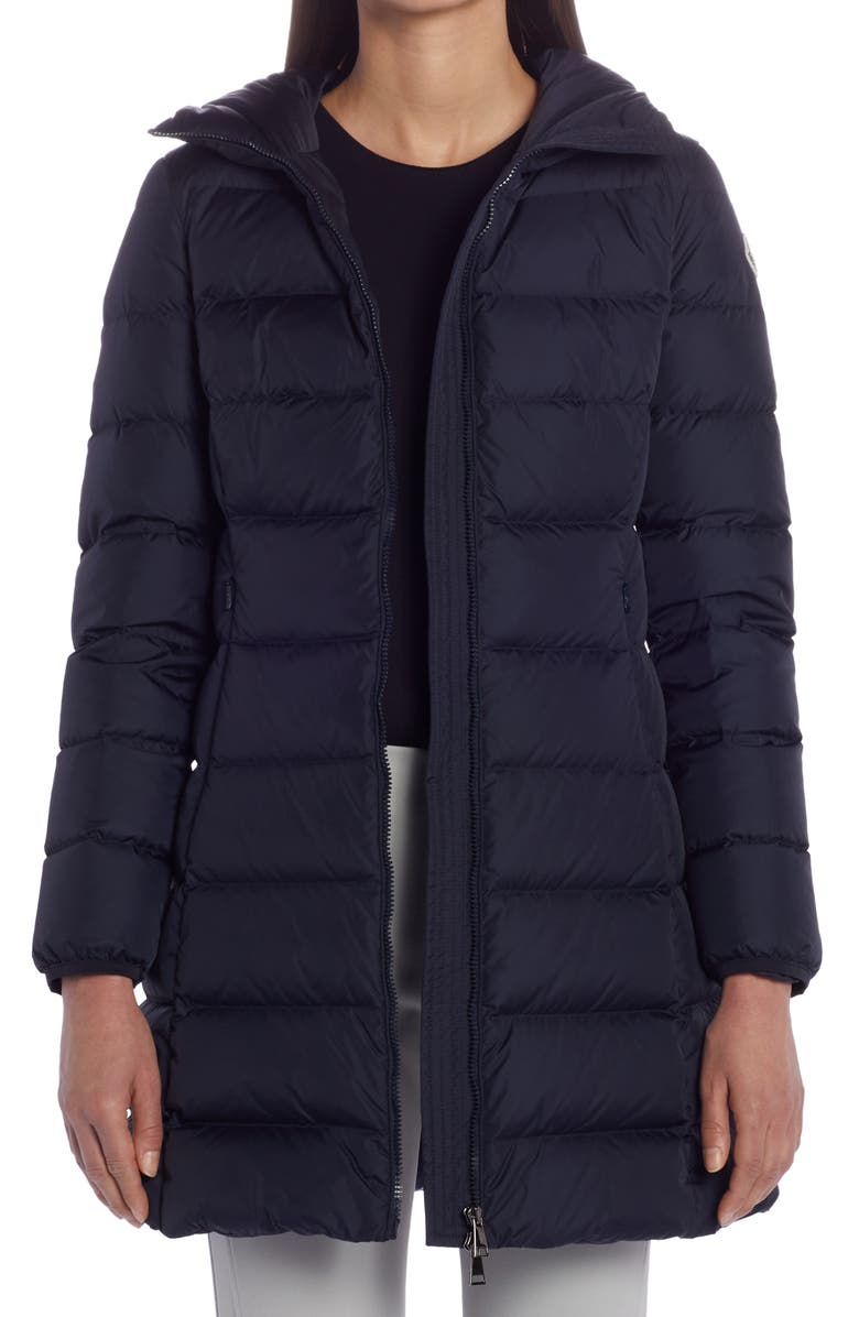Moncler Gie Quilted Water Repellent Down Coat, Main, color, 