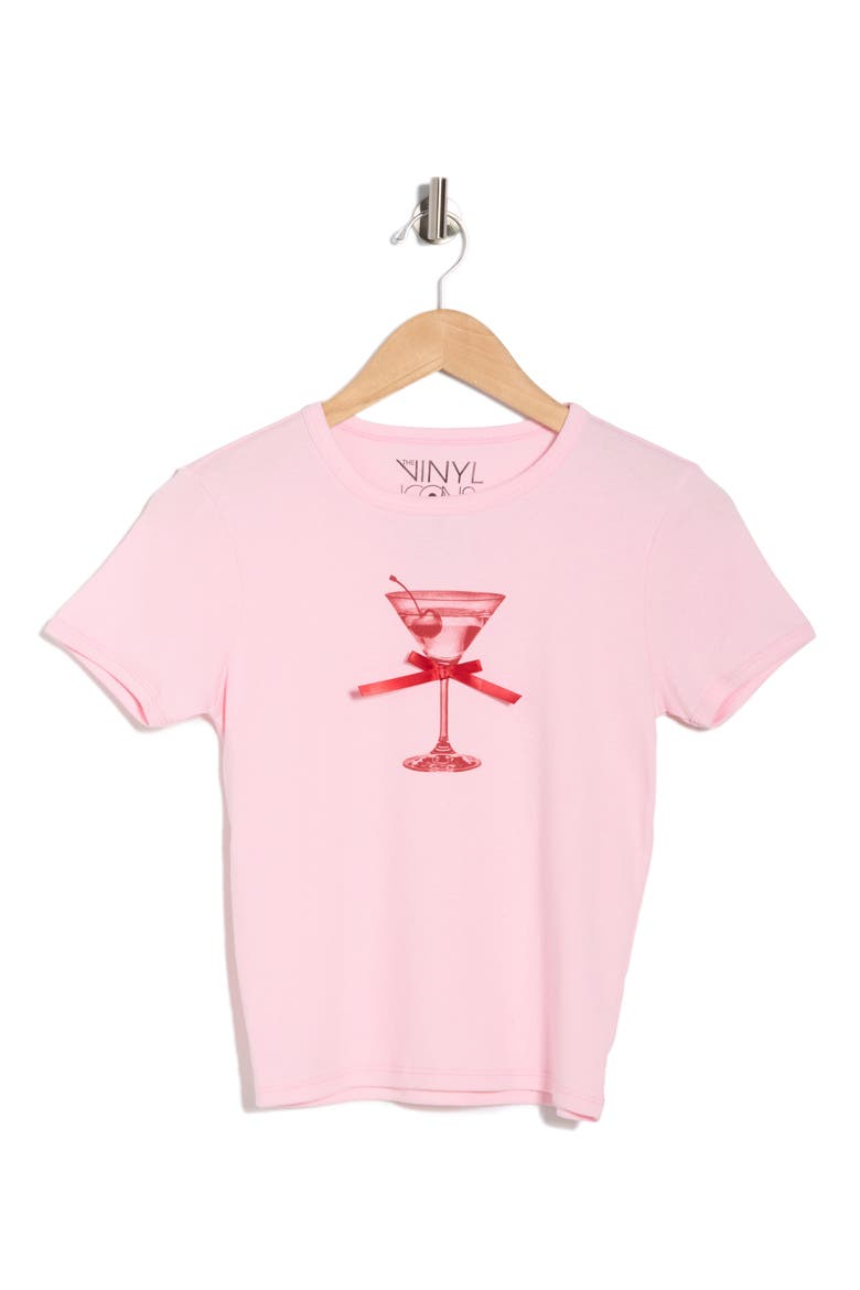 Martini Baby T-Shirt, Alternate, color, PINK