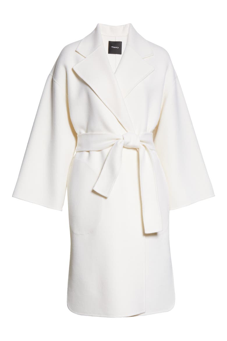 Wool & Cashmere Robe Coat, Alternate, color, IVORY