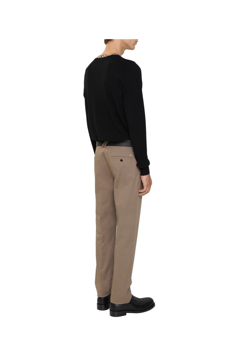 Burberry Cotton Chinos, Alternate, color, Clay Brown