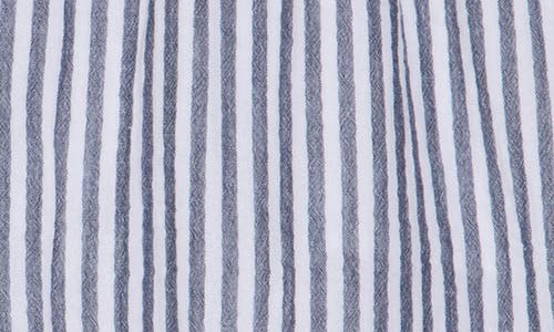 Caslon ® Stripe Cotton Gauze Pull-on Shorts In Navy- White Brianne Stripe