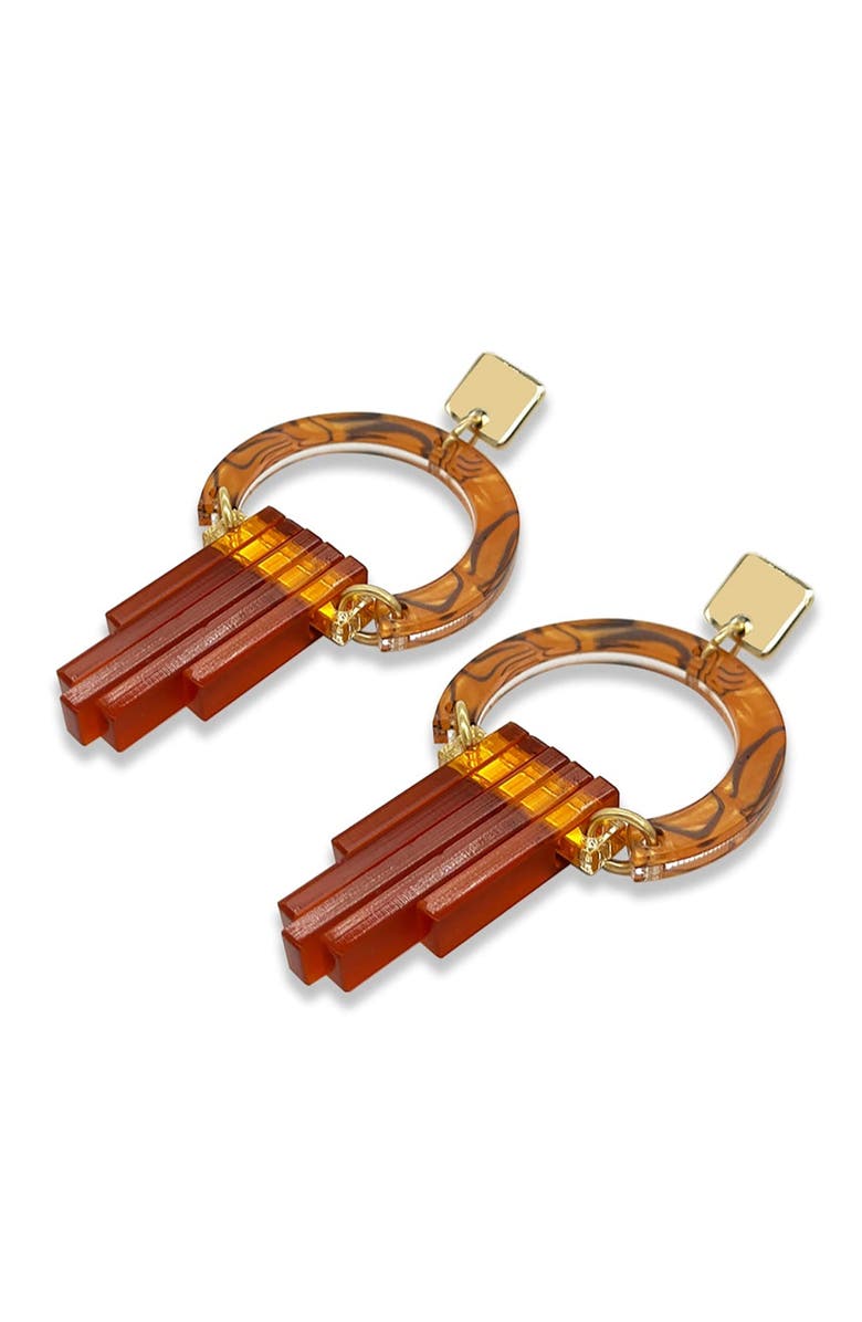 Toolally Art Deco Chandeliers - Tiger Shell, Alternate, color, Tiger Shell