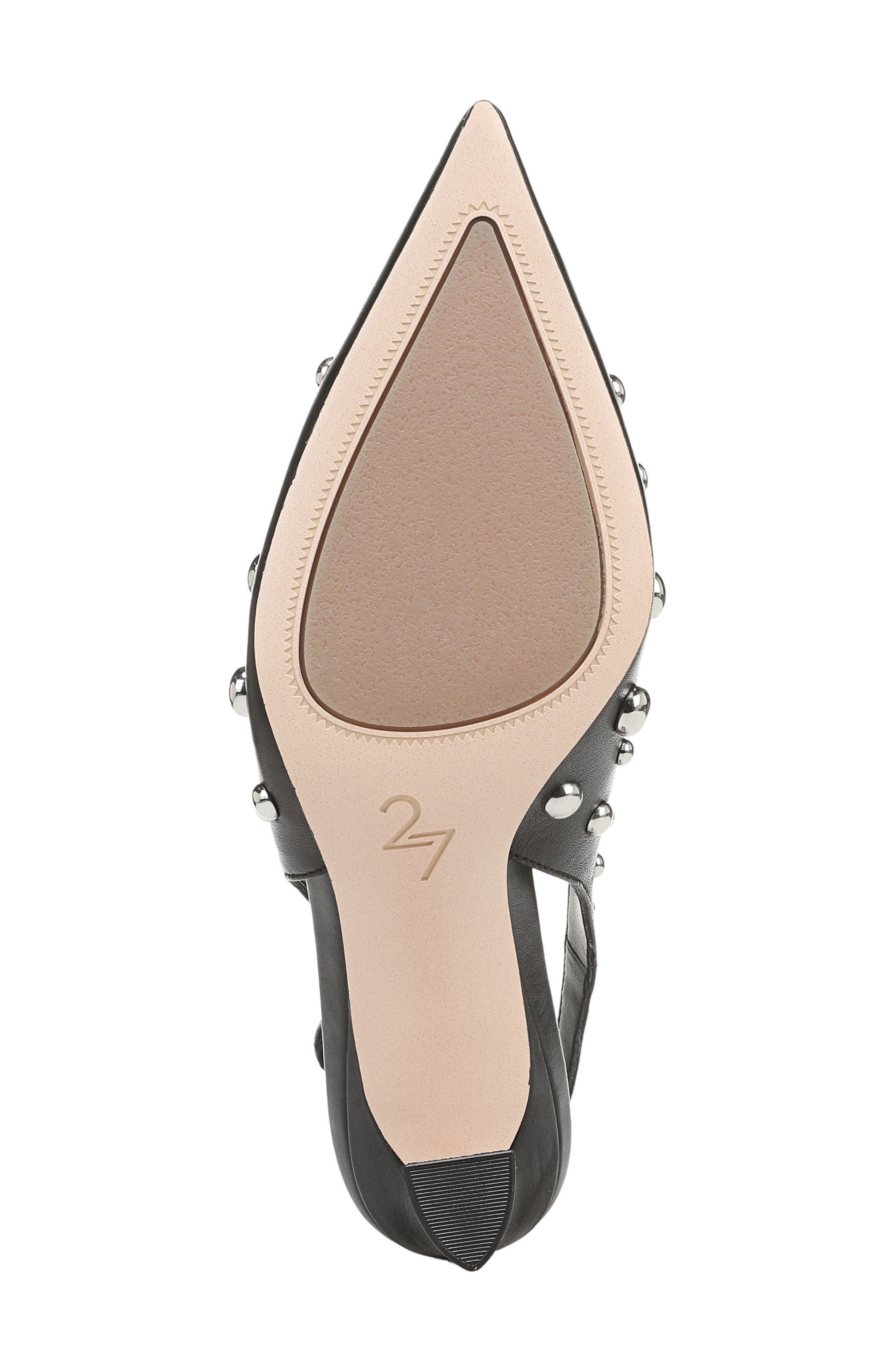 27 EDIT Naturalizer Elaine Stud Slingback Pointed Toe Pump, Alternate, color, Black
