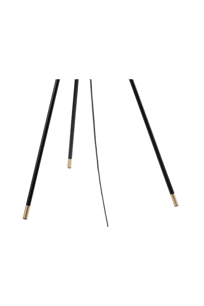 Lucius 67" Adjustable Metal LED Floor Lamp, Black/Brass, Alternate, color, Black/ Brass Gold