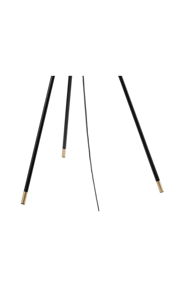 JONATHAN Y Lucius 67" Adjustable Metal LED Floor Lamp, Black/Brass, Alternate, color, Black/ Brass Gold