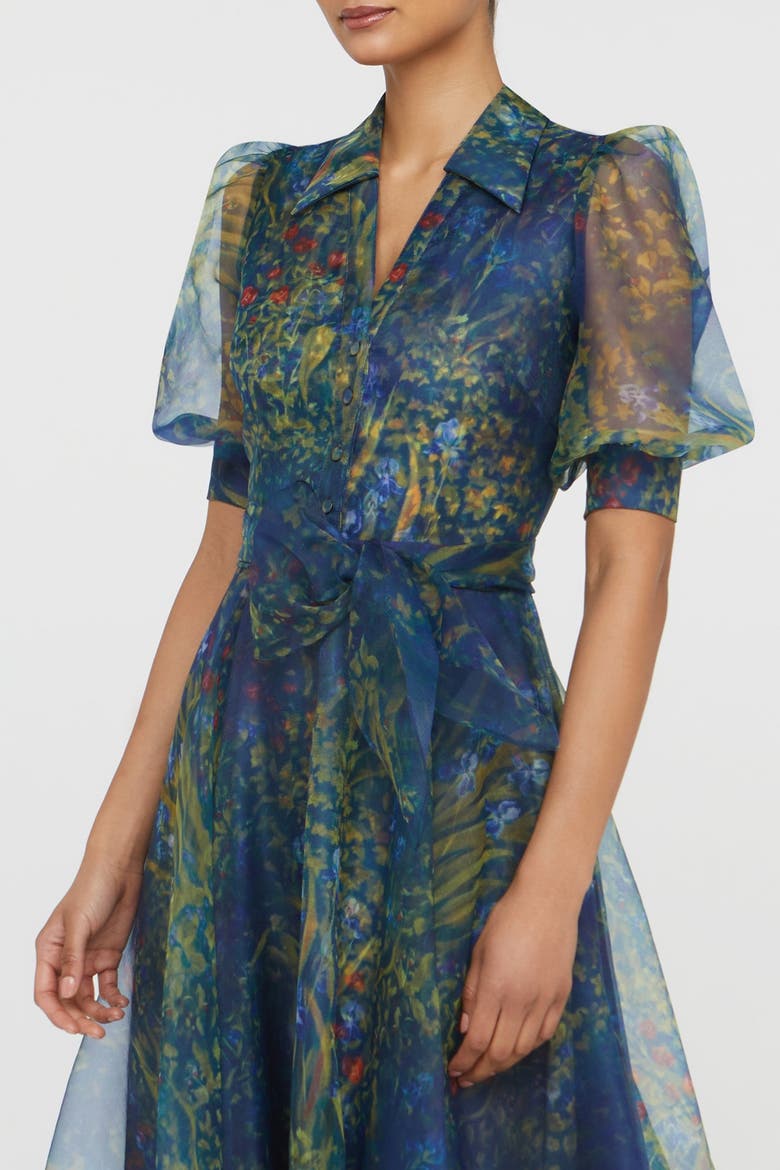 puff sleeve jersey dress Winnie Puff Sleeve Shirt Dress (Women)