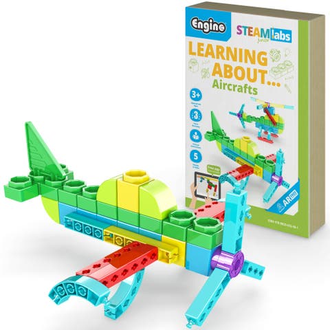 Steam Labs Junior Learning About Aircrafts 5 Model Toy Brick Building