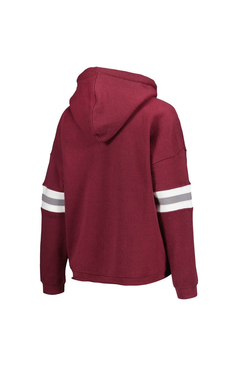 PRESSBOX Women's Pressbox Maroon Texas A&M Aggies Super Pennant Pullover Hoodie, Alternate, color, 