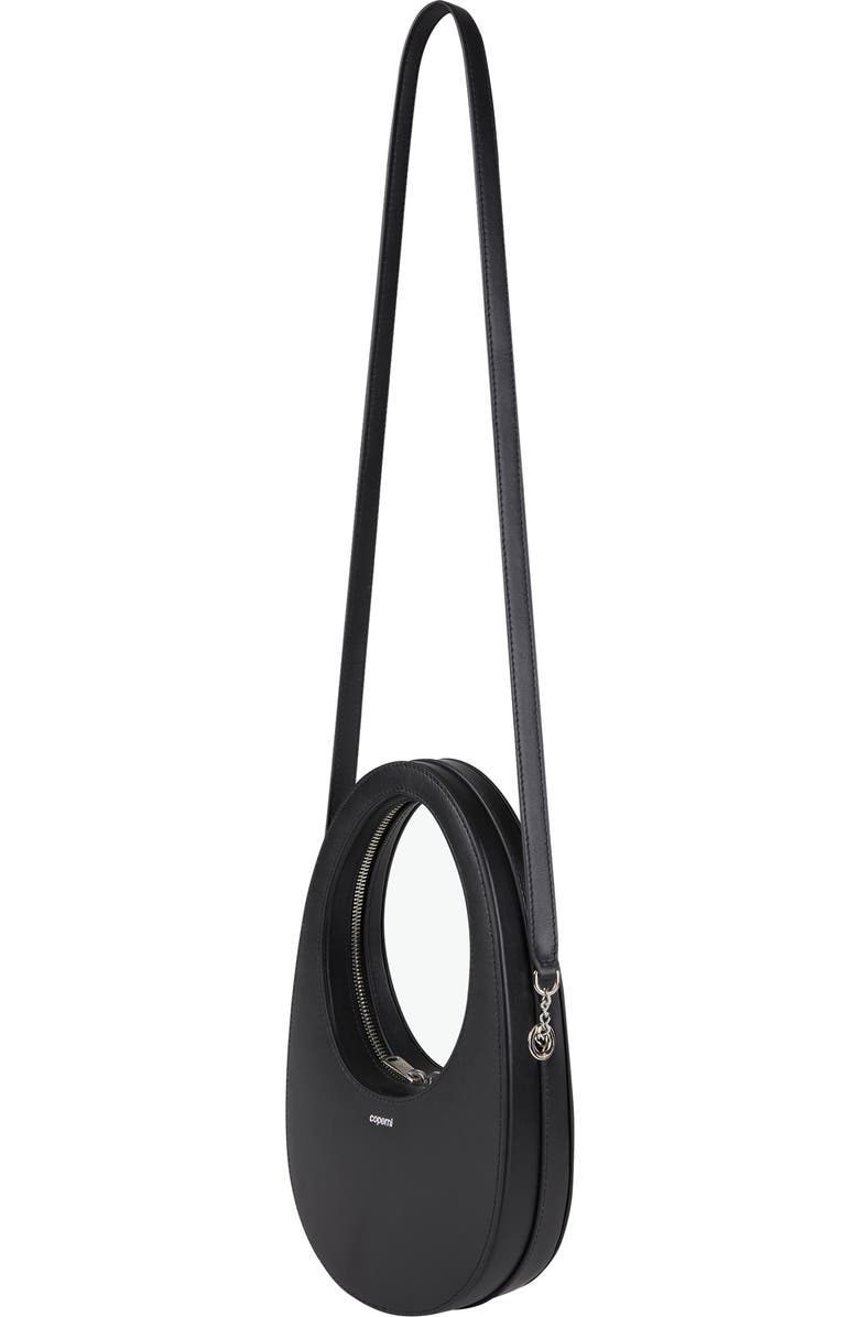 Coperni Mini Swipe Leather Crossbody Bag, Alternate, color, Black