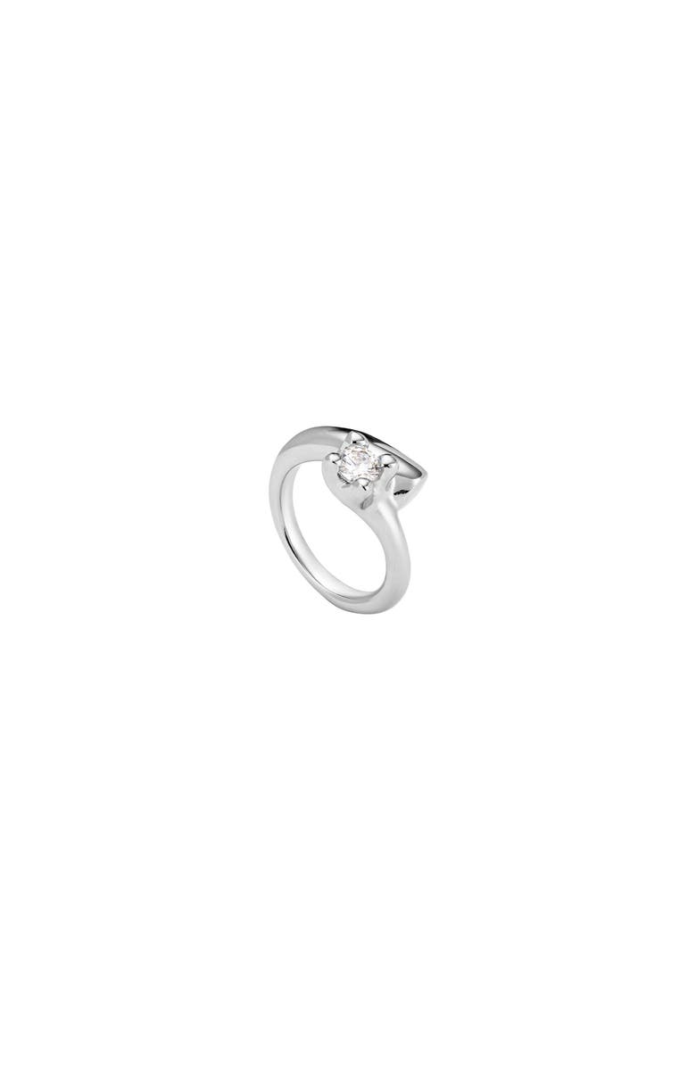 UNODE50 Classic White Sparkle Ring, Alternate, color, Silver