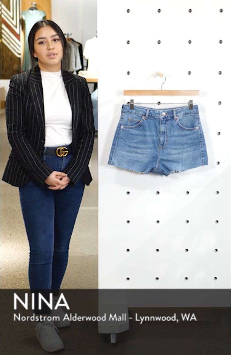 Premium Denim Mom Shorts, sales video thumbnail