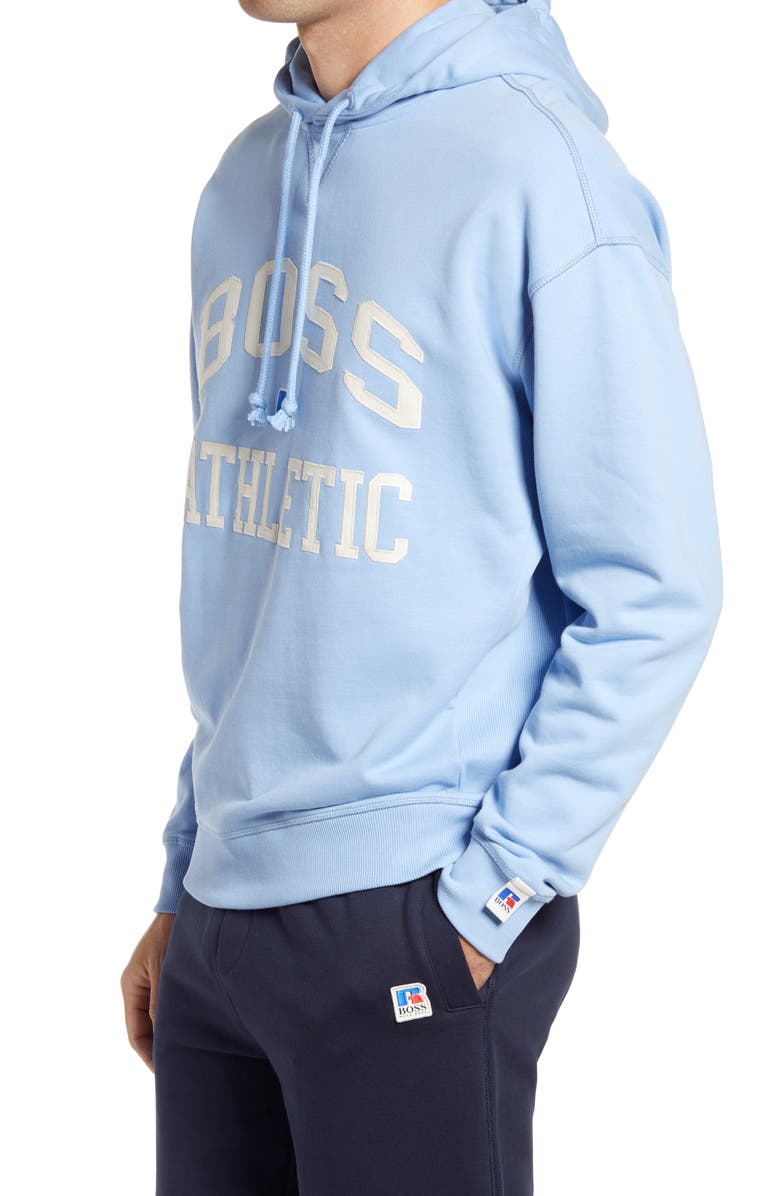 BOSS x Russell Athletic Safara Varsity Logo Hoodie, Alternate, color,