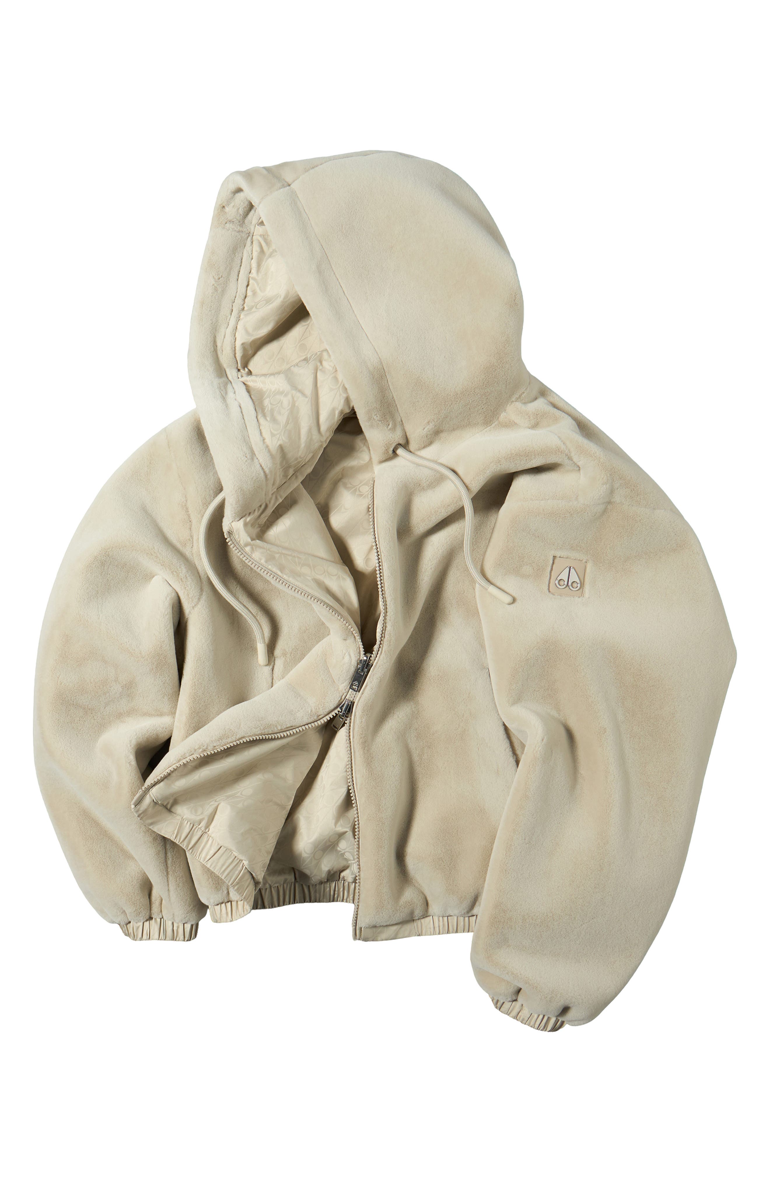 Moose Knuckles Eaton Bunny Reversible Faux Fur Hooded Jacket
