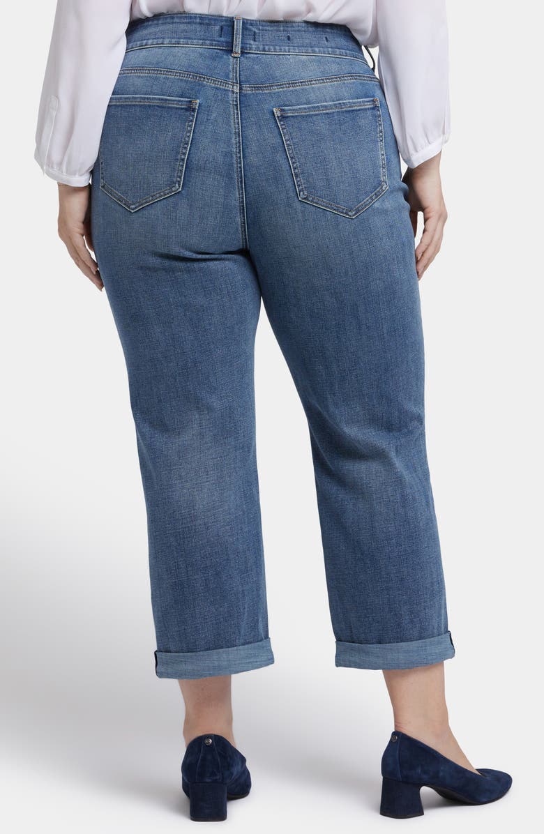 NYDJ Bailey High Waist Crop Relaxed Straight Leg Jeans, Alternate, color, Majorca Bay