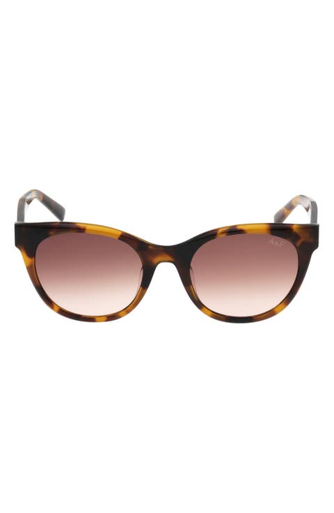 52mm Gradient Cat Eye Sunglasses