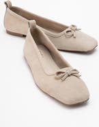 Forever & Always Shoes Sosa Leather Ballet Flats