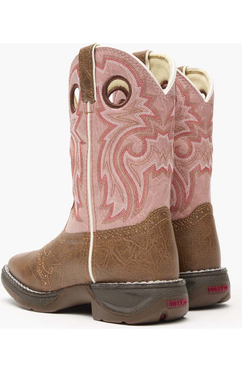 DURANGO Lil' Little Kids' Western Boot, Alternate, color, Tan And Pink